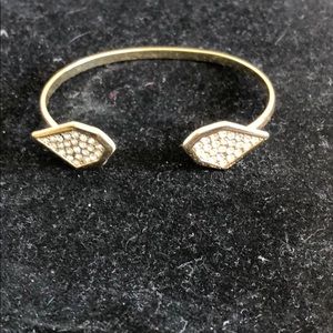 Gold and CZ Formal Ware Bracelet